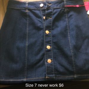 Blue jean skirt